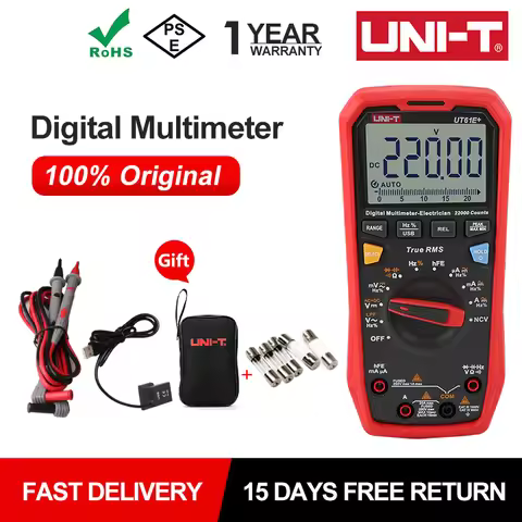 UNI-T UT61B UT61D UT61E Plus Умный мультиметр True RMS 1000V AC/DC Тестер для электриков Во