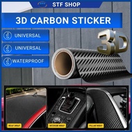 3D Carbon Fibre Vinyl Wrap Film Car Sticker ⚡READYSTOCK⚡152x152CM (5x5feet)