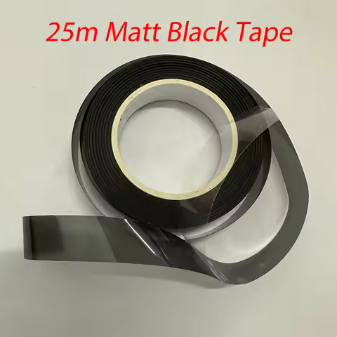 For LED Acrylic Strips Light Part Backlight Guide Car Ambient Lights Smoke Matt Black Tape Sticker H