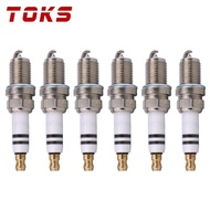 TOKS 6 PCS 06E905611 0241240643 Iridium Spark Plug For Audi A5 3.2L S4 A6 2.8L Quattro S6 A7 A8 Q5 R