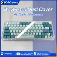 Transparent Mechanical Keyboard Dust Cover 68/75/87/104 Keycaps Protective Cover Transparent Shell N