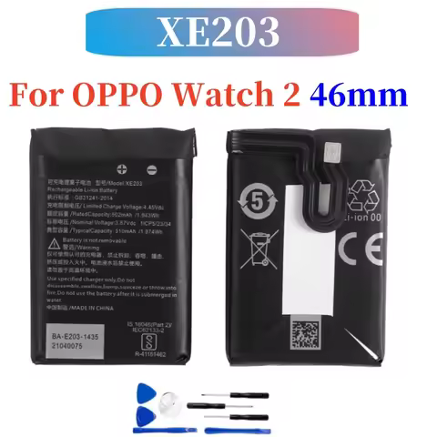 New Original 510mAh XE203 battery For OPPO Watch2 Watch 2 46mm OW20W1 OW20W3 Smart Watch Bateria akk
