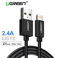 Ugreen MFi USB Cable for iPhone 8 X 7 6S Plus 2.4A Fast Charging Lightning Cable for iPhone 6 USB Da