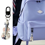 【CH】 Charming Cat Violin Keychain Portable Fashion Jewelry  for Students