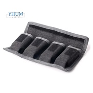 Battery Holder Case AA AAA Battery Storage Bag 4 Pocket for AA/AAA Battery and DSLR Camera Battery