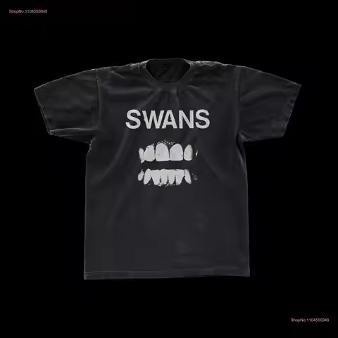 SWANS T Shirt Garment Dyed Vintage Fit Band Michael Gira Godspeed You Jarboe Xiu Slint Natural Snow 