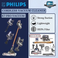 PHILIPS Vacuum K7 Pro Cordless Vacuum Cleaner Wireless Vaccum Vakum Kereta free Dust Mite Brush 吸尘机