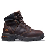TIMBERLAND PRO MEN'S HELIX 6" ALLOY TOE WORK BOOTS Brown Full-Grain 86518214