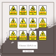 K3 Sticker Safety & Health Work Sticker Beware 12 x 9.5 cm multi Sticker