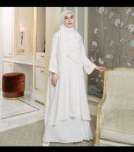 setelan tunik set (one set tunik melayu) / baju kaftan tunik dan celana kulot/ one set baju muslim d