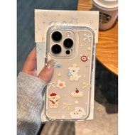 Soft clear OPPO case Cute Animal Motif and Sweet Cake Elements for A1k C2 A3s A15 A16 A17 A18 A31 A3