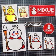 Mixue Sticker | Ice Cream Mixue Sticker | Mixue Logo Stickers for Motorcycles and Cars | Mixue Masco