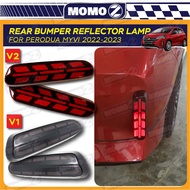 Perodua Myvi 2022 2023 Facelift Rear Bumper Reflector DRL Led Lamp Daytime Running Light Smoke Red