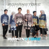 KEMEJA Batik Couple (ROMAN-store) - Baju Batik Couple Batik Tunic Modern Couple Clothing Set Couple Shirt Batik Long Sleeve Jumbo Ready Uniform