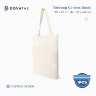 DOVATAS Basic Canvas Tote Bag with Custom Logo Canvas Tote Bag 1-Day Anniversary/