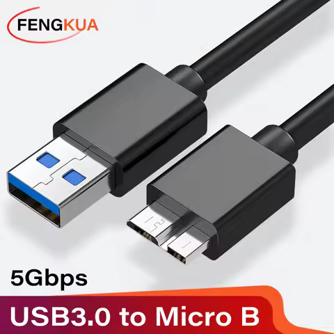 USB 3.0 Micro B Cable for USB3.0 to Micro B External USB Hard Drive Cable for WD Hitachi Lacie Seaga
