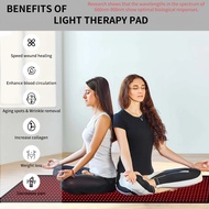 Azure 160cm & 180cm Full Body Therapy Bed Mat Adjustable Intensity 660 850nm Infrared Red Light Matt