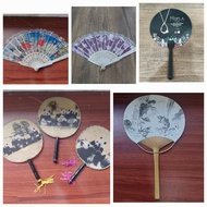 ETC - FOLDING FAN Hand fan - FLOWER - JAPANESE KOI FISH