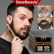5/10/20pcs Instant Hair Dye Black Beard Shampoo For Men Beard Coloring Dye Natural Temporary Blacken