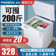 Panda Small Freezer Small Household Refrigerated Freezer Dual-Use Large Capacity Refrigerator Mini Fresh Freezer Special Offer