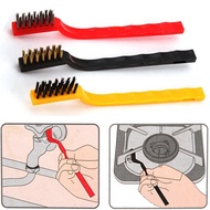 3pcs/set Portable Home Decontamination Kitchen Car Accessories Metal Fiber Tool Small Gas Stove Cleaning Brush