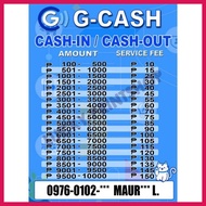 ❈ ◪ Gcash Cash Rates with Gcash Name & Number