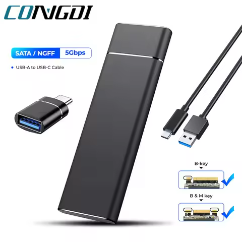 M.2 SSD Case NGFF USB Type C Gen1 5Gbps SSD Case M2 SATA NGFF Enclosure Case for SSD M2 NGFF Externa
