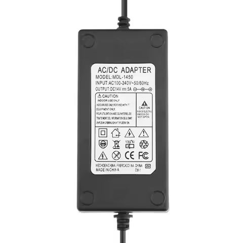 100V-240V AC to DC 14V 5A Power Supply Adapter Converter 5.5*2.5-2.1mm