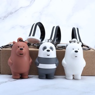 We bare bears Keychain​ Panda Bear Pendant Decoration Keychain