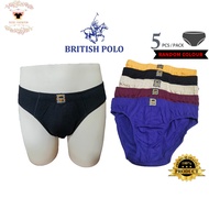 5pcs/set British Polo Seluar Dalam Lelaki Men Spender Adult Comfort Underwear