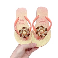 HAVAIANAS WOMEN'S SLIPPERS - 3D HIDDEN ORANGE GLITTER WITH MID-AUTUMN CHARM (AUTUMN) Slippers Shoes 