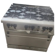 BERJAYA Stainless Steel Deluxe Range Oven with Open Burner DRO6-17 (USED)