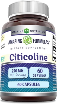 60/120 Capsules Citicoline 500mg | CDP Choline Supplements | Tahoe Nutritionals /Amazing Formulas
