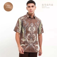 KEMEJA Btara Short Sleeve Batik Asana Shirt - Sage