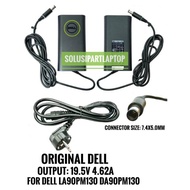 DELL 90W ADAPTOR LA90PM130 DA90PM130 19.5V 4.62A NEEDLE PIN 7.4x5.0mm Original
