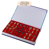 [Loviver] Set Of 18pcs Fairy Tail Lucy Celestial Spirit Gate Keys Necklace Pendant