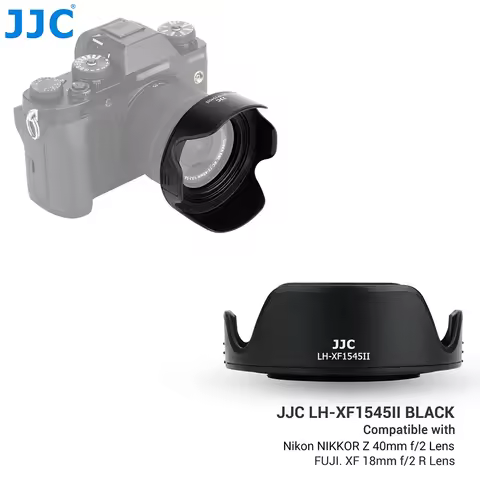 JJC Lens Hood for Nikon Nikkor Z 40mm F2, 28mm F2.8, Fujifim XF 18mm F2 R, XC 15-45mm F3.5-5.6, Cano