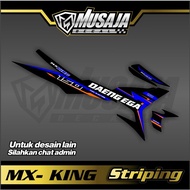 HITAM Striping Mx king Connects Modern simple orange Blue Black motif