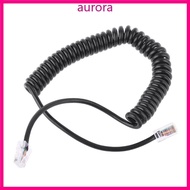 Aur 8Pin RJ45 to RI45 Microphone Cables Extension Cord for ICOM HM-98 HM-133 HM-133V HM-133S Walkie 