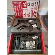 Rcb Racing Boy RS 150 RS RS150 Racing Footrest Single S2 V2 Footrest Silver Black Set RS150R 01FR029