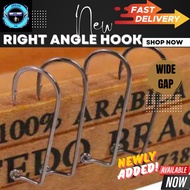 【Right angle hook】soft plastic hook/ mata kail soft plastic casting haruan toman siakap