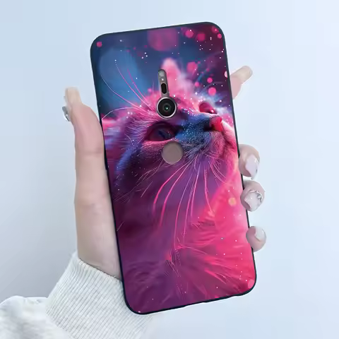 Cute Case For Sony Xperia XZ2 Fundas SO-03K Capa Coque Printing Shell Protective Cover Soft Silicone