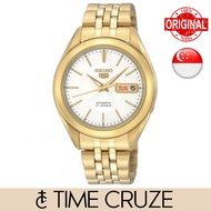 [Time Cruze] Seiko 5 Automatic Gold Tone Stainless Steel White Dial Men's Watch SNKL26 SNKL26K SNKL26K1