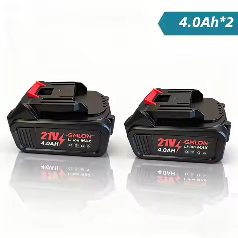 2pc 4.0AH Rechargeable Max 21V Lithium Battery for Makita Power Tool Replacement Battery for Cordles