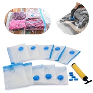 WGB5pc/1set  Strong Vacuum Storage Bags Space Saving Compressed Bag Vaccum Pack Saver with Free Manual Pump