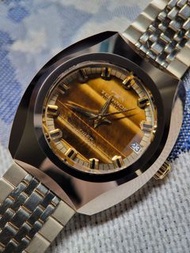 Technos 虎眼石自動機械錶日歷古董錶復古男錶手錶Automatic watch