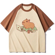 Capybara Graphic Tee - Comfortable & Breathable '80s Anime-Inspired Retro Style