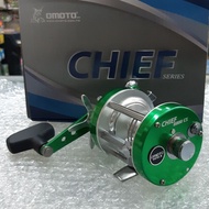 🔥ราคาพิเศษ🔥 เบททรงกลม OMOTO รุ่น CHIEF 6000CS หมุนขวา มีหลายสีให้เลือก เบรค 15 LB.    KM4.27467❗❗ราค