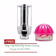 [HOT] Shower Gel Box, Wall Shampoo Press 1 Bottle + Free 1 Premium Scented Wax 87g Chaming TI834