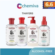 THAYERS Witch Hazel Facial Toner, Mist, Balancing Cleanser; Lavender/ Rose Petal/ Unscented/ Cucumbe